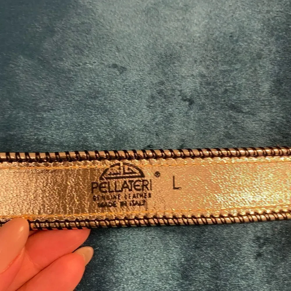 Pellateri genuine leather belt, L 38 inch , made in Italy 🇮🇹